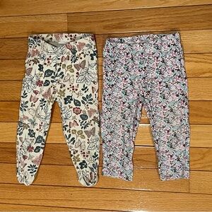 Floral Print Kids Leggings Set -12 mo